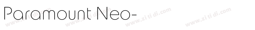 Paramount Neo字体转换